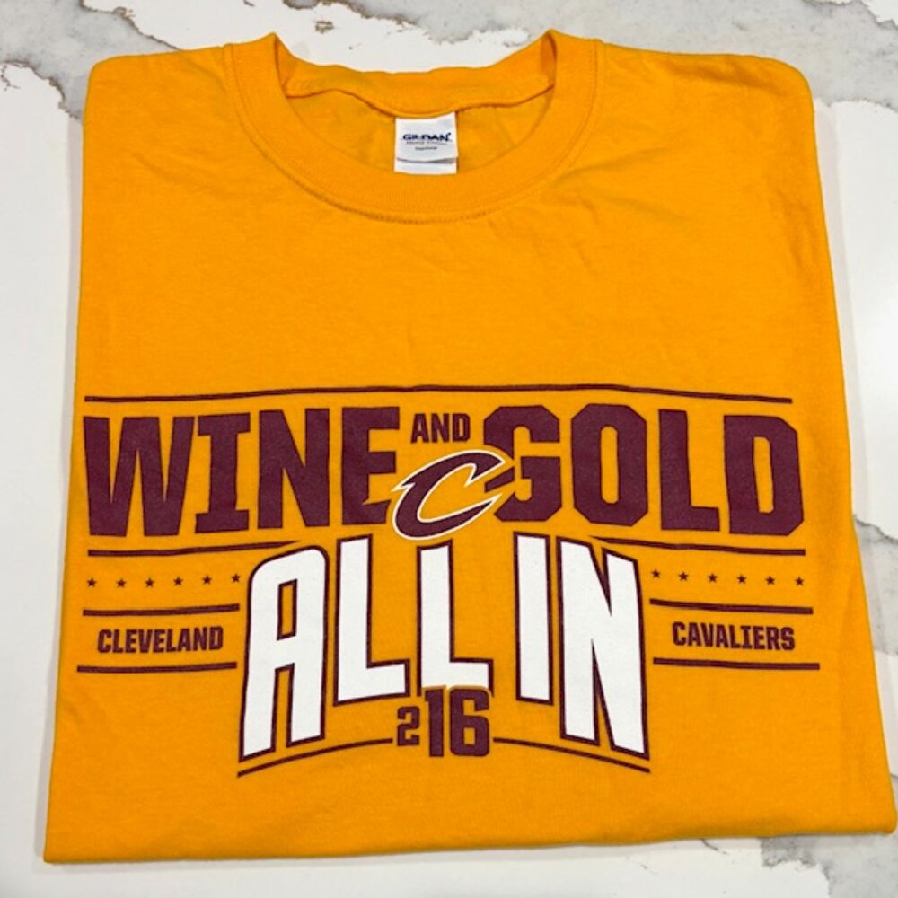 Cleveland Cavaliers Wine & Gold All In 216 Tee Shirt SGA NBA Size XL